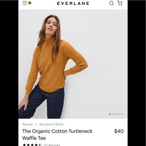 New with tags Everlane waffle turtleneck.